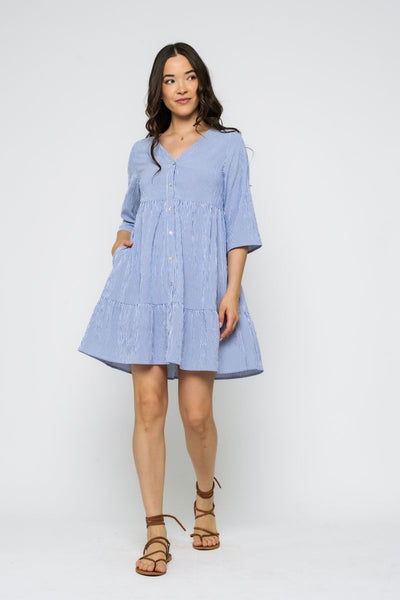 KIERA-TIERED DRESS