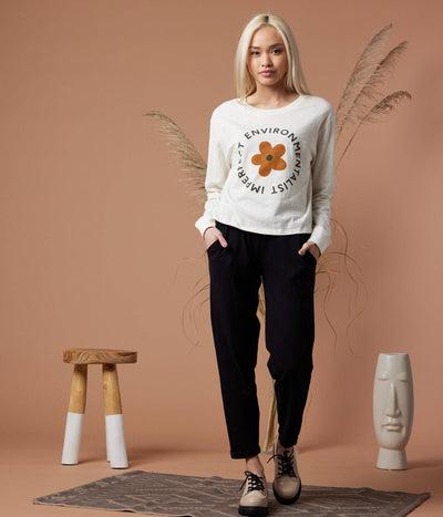 IMPERFECT FLOWER LONG SLEEVE TEE
