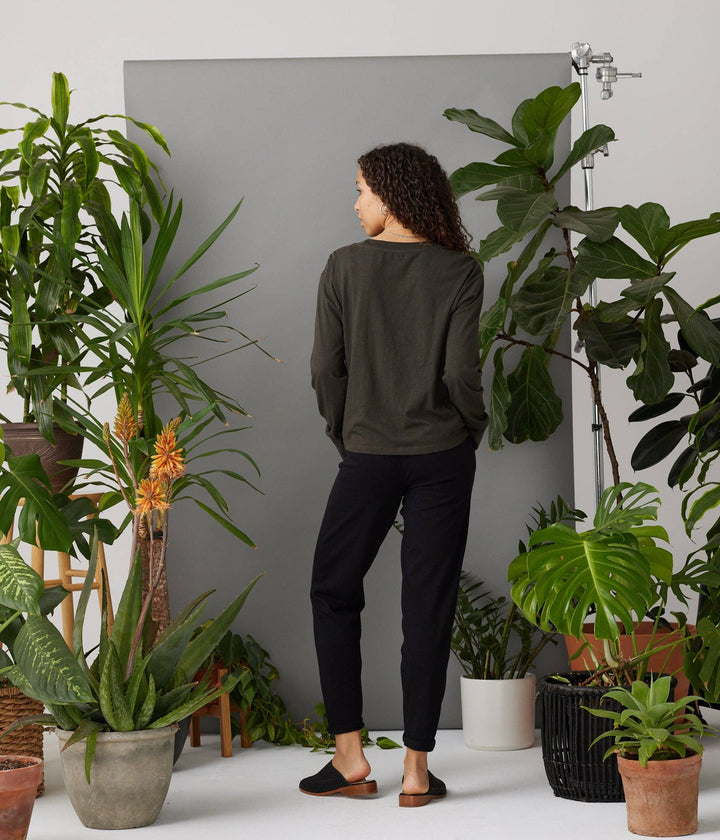 LOVE SWOOP LONG SLEEVE TEE