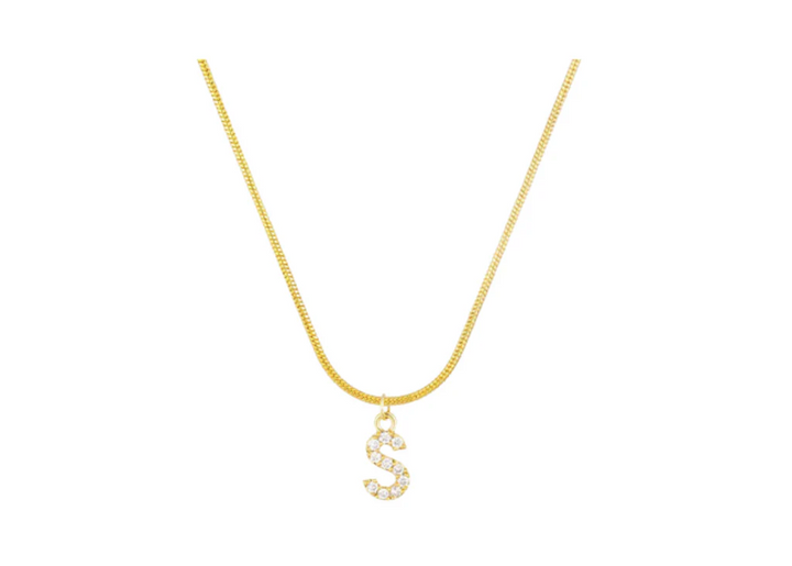 MINI PAVE LETTER CHARMS