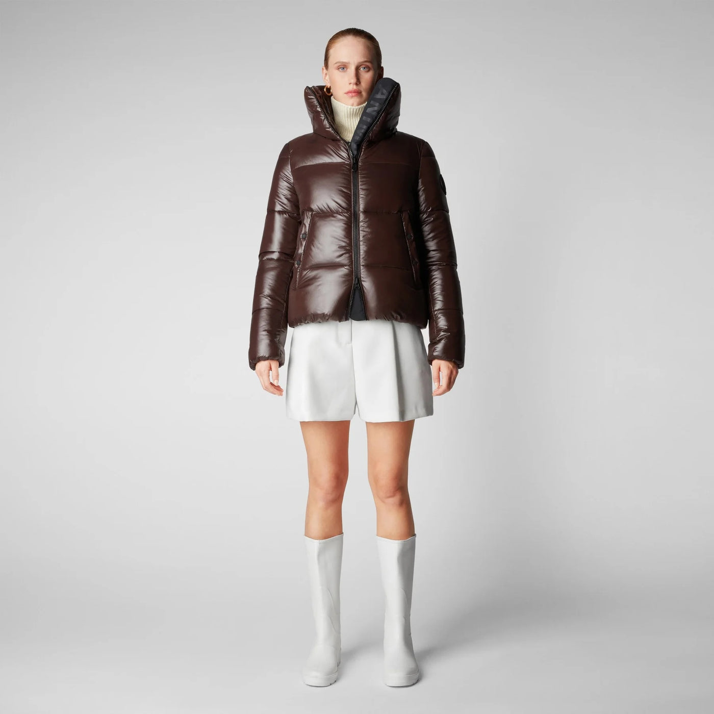 THE ISLA JACKET - burgundy black