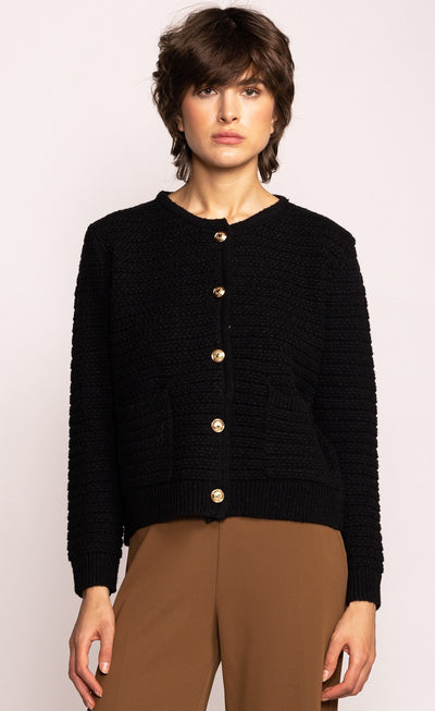 CELINA CARDI SWEATER - off white or black