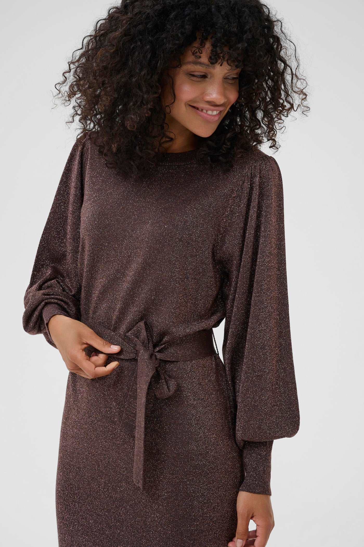 GINA KNIT BELT DRESS