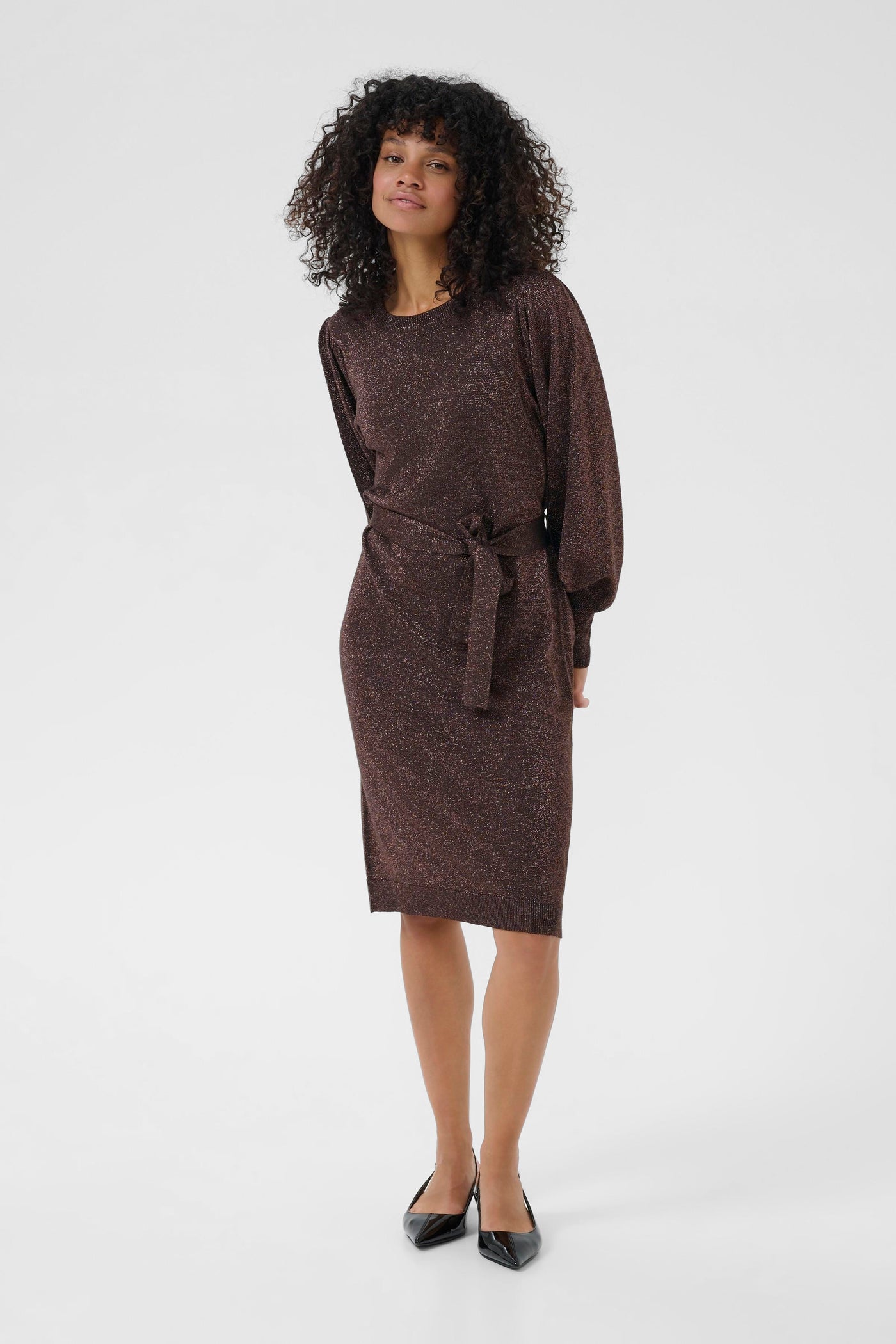 GINA KNIT BELT DRESS
