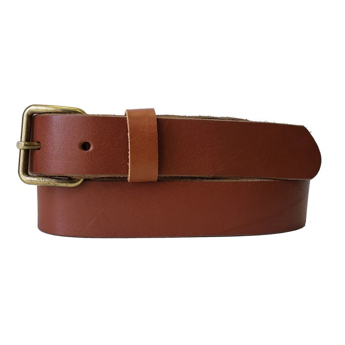 KYOMI LEATHER BELT - brown, black or cognac