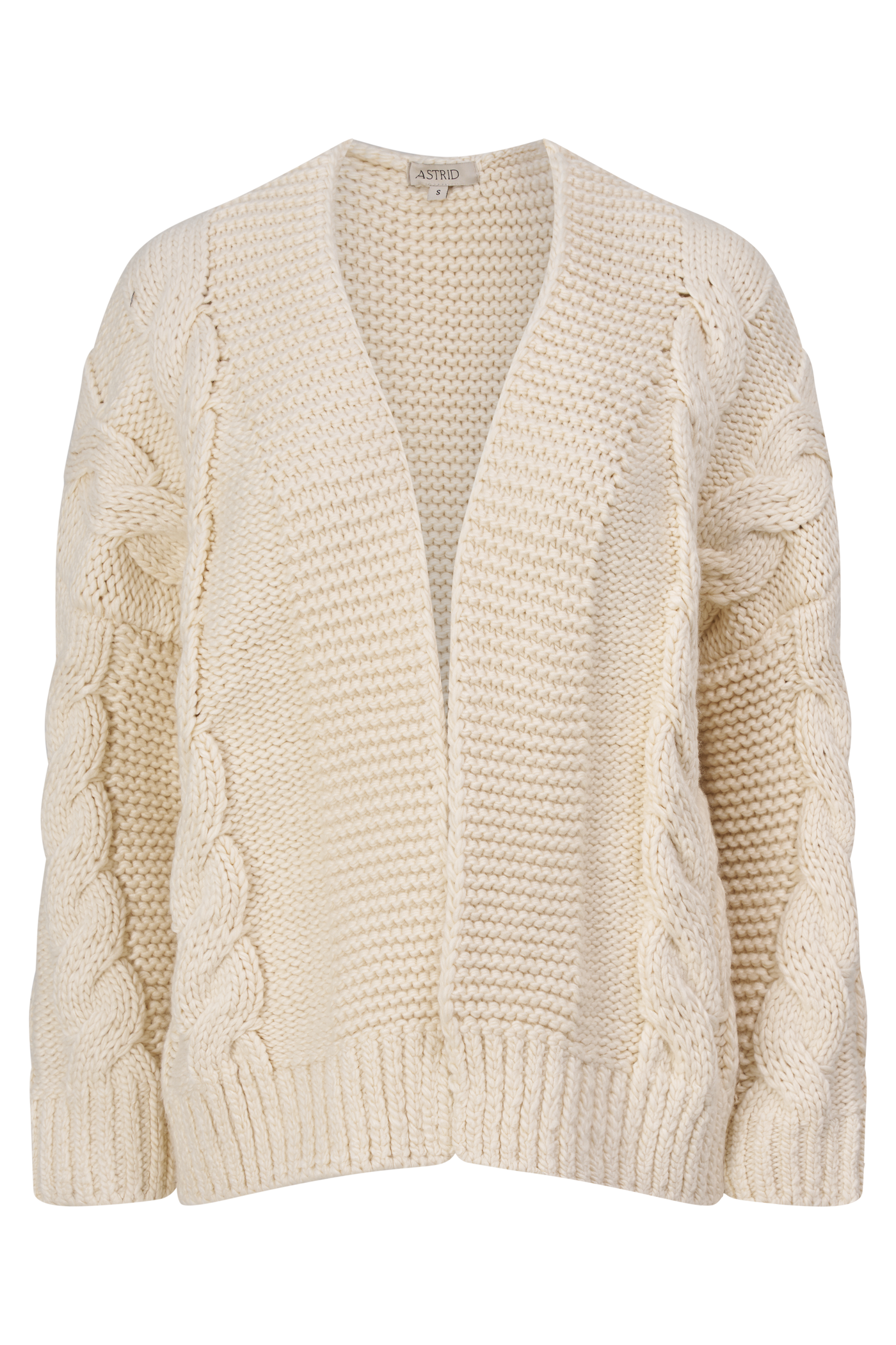 MARSHMALLOW CABLE CARDI