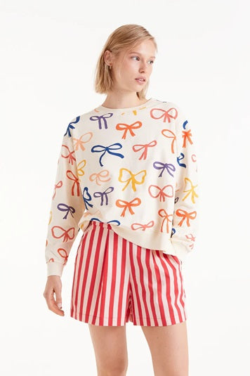 RIBBONED SWEATSHIRT