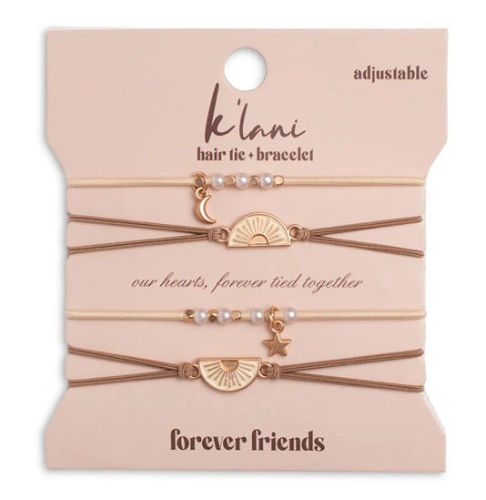 FOREVER FRIENDS HAIR TIE BRACELETS
