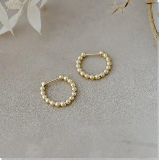 PINPOINT HOOPS - gold or silver