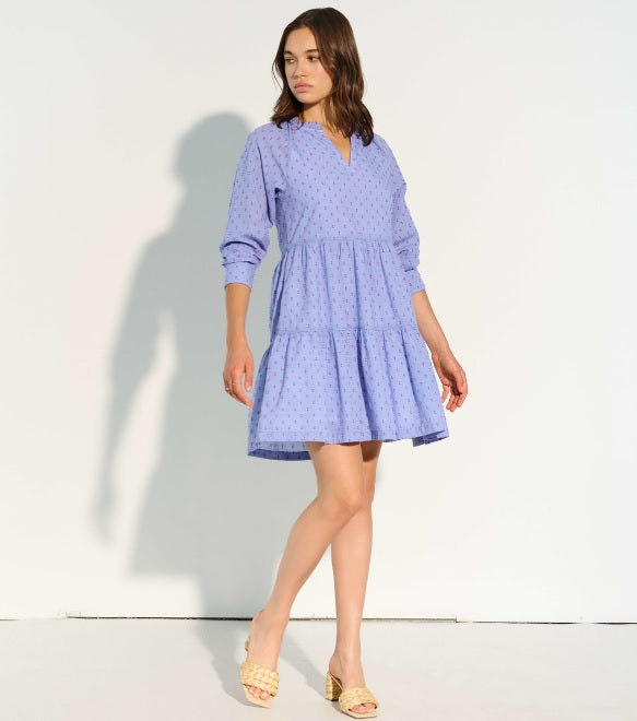 PINK CLIP DOT MADDY DRESS