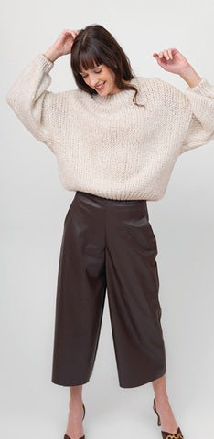 CHOCO CHIC CROP PANTS