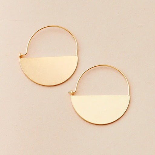 LUNAR HOOP - gold vermeil