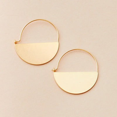 LUNAR HOOP - gold vermeil