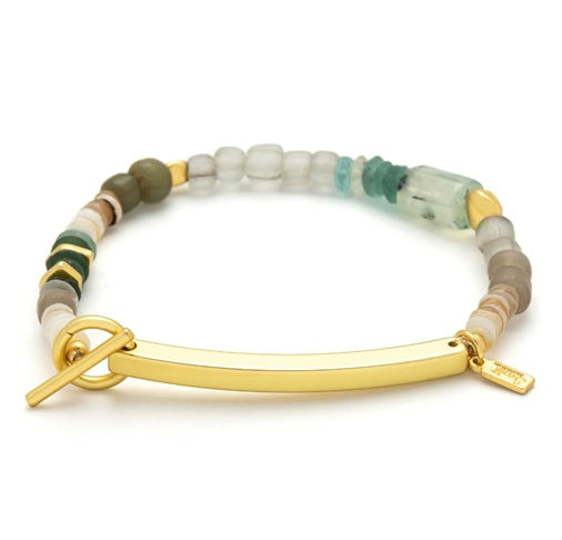 UNSTOPPABLE HIDDEN MESSAGE BRACELET - Chiltonite/Gold