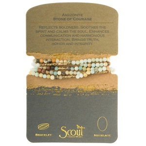 AMAZONITE STONE WRAP  - Stone of Courage
