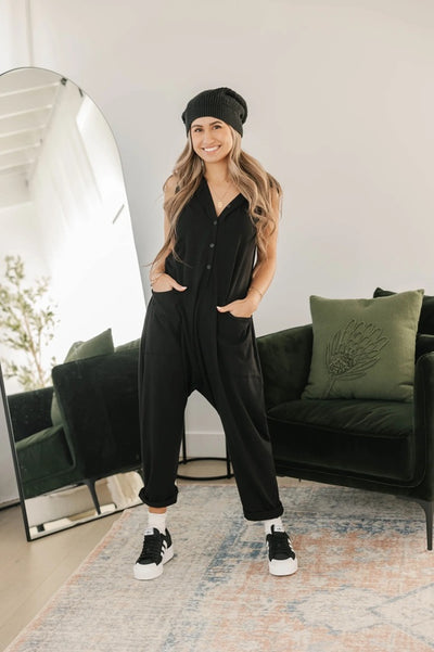 ABIGAEL ROMPER- moss green or black