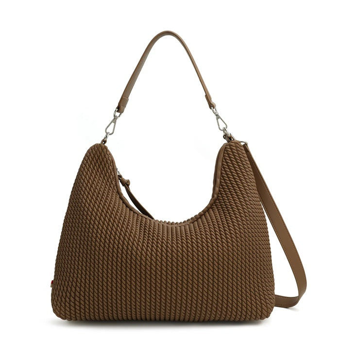 THE DEMI SHOULDER/ CROSSBODY BAG - taupe