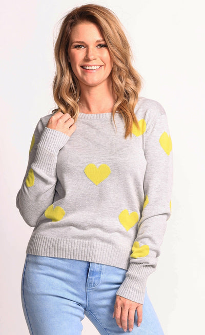 ALL MY LOVE SWEATER - grey or white