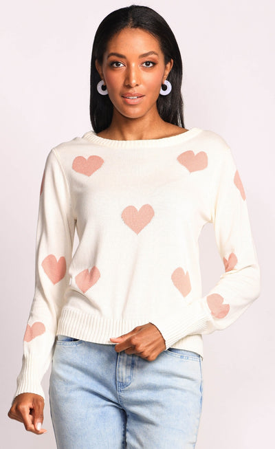 ALL MY LOVE SWEATER - grey or white