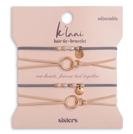 SISTERS HAIR TIE BRACELETS