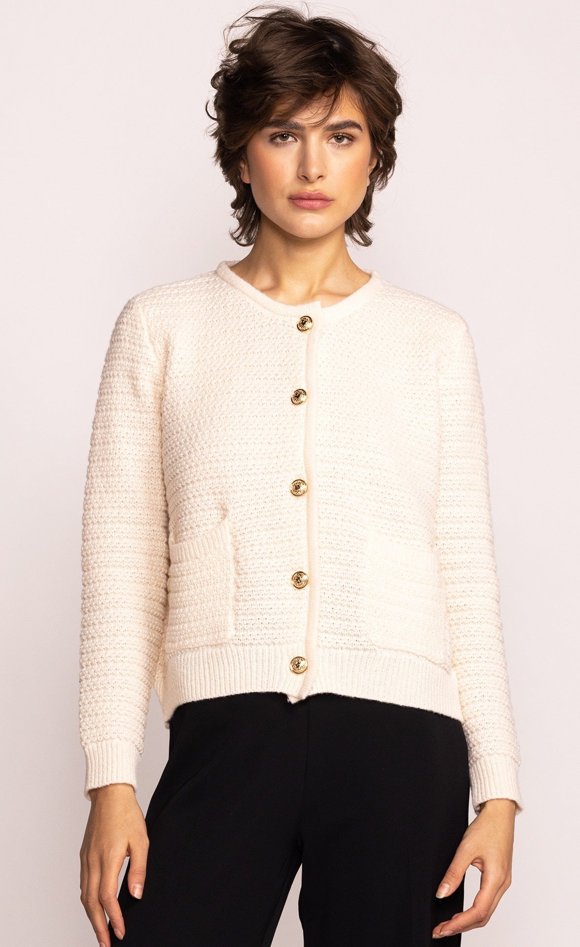 CELINA CARDI SWEATER - off white or black