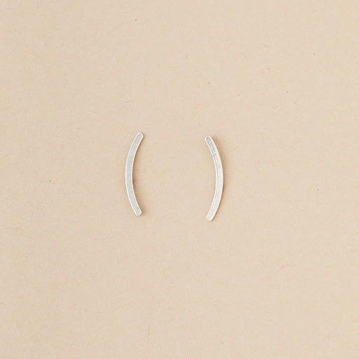COMET CURVE EARRINGS - sterling silver