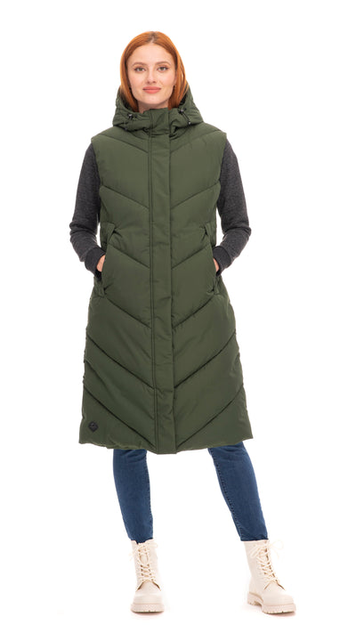 SUMINKA VEST - black or dark olive
