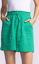 NIKKY SHORTS - kelly green or electric pink