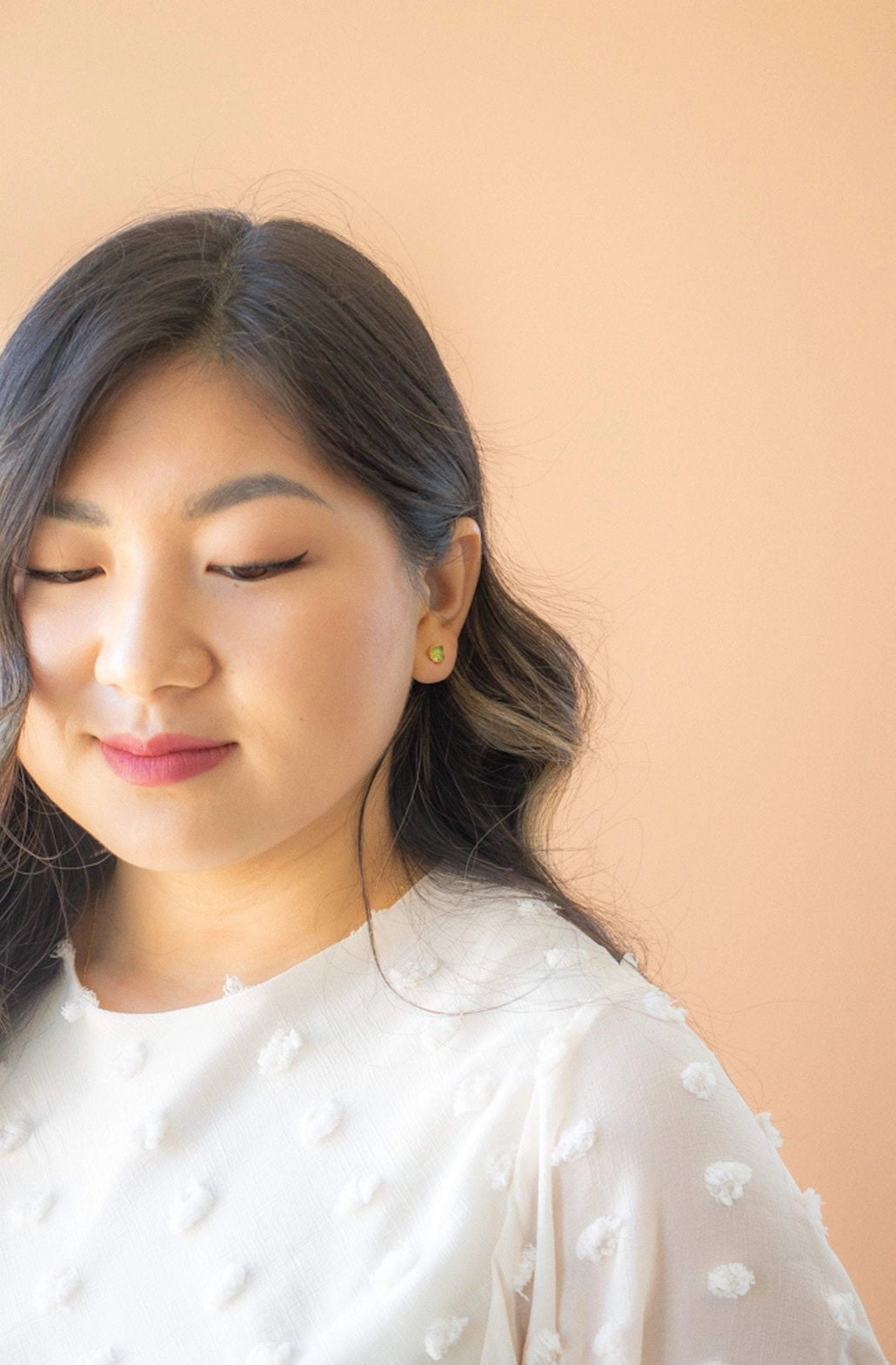 RAW GEMSTONE STUD EARRINGS