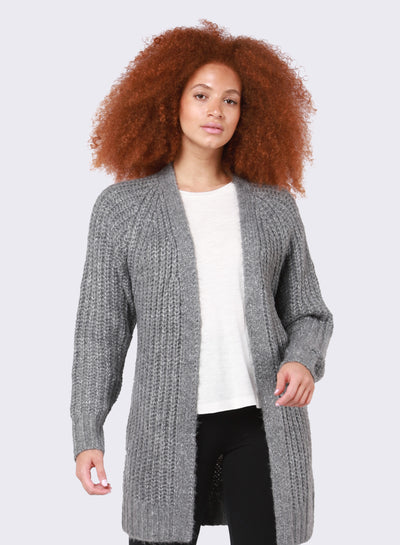 AURA CARDIGAN - grey or cream melange