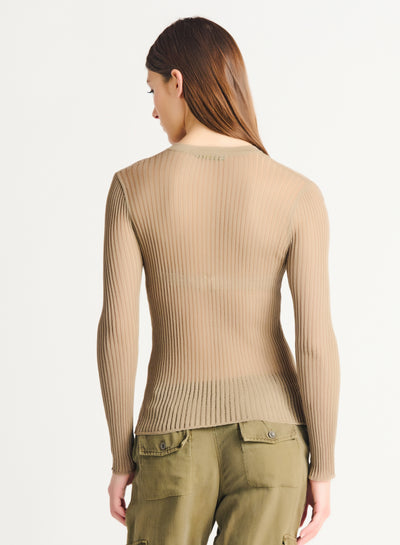 GLAMLY SWEATER TOP- white or soft timber wolf
