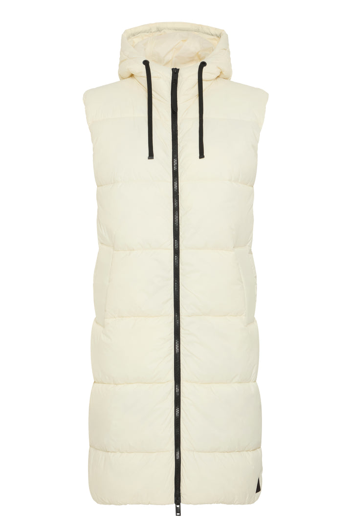 MINAX LONG VEST - egret