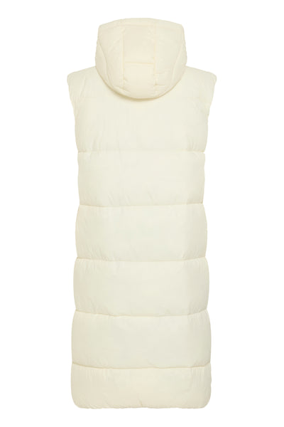 MINAX LONG VEST - egret