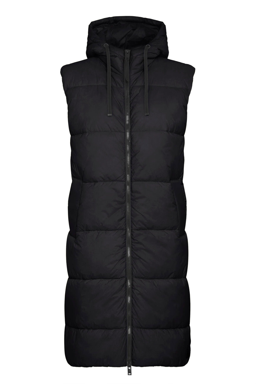 MINAX LONG VEST - black