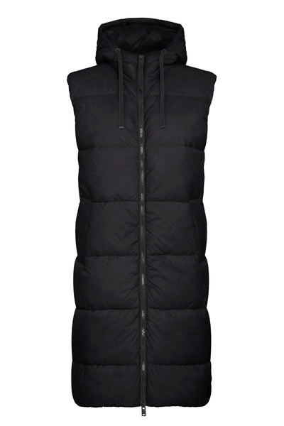 MINAX LONG VEST - black