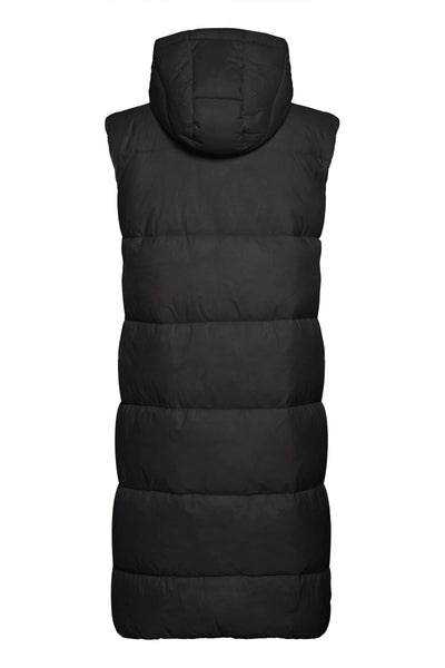 MINAX LONG VEST - black