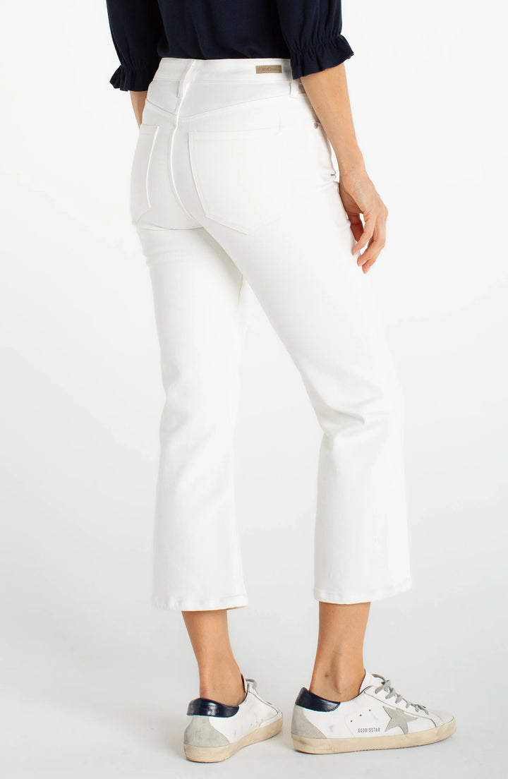 HANNAH CROPPED FLARE - white  25 1/2"