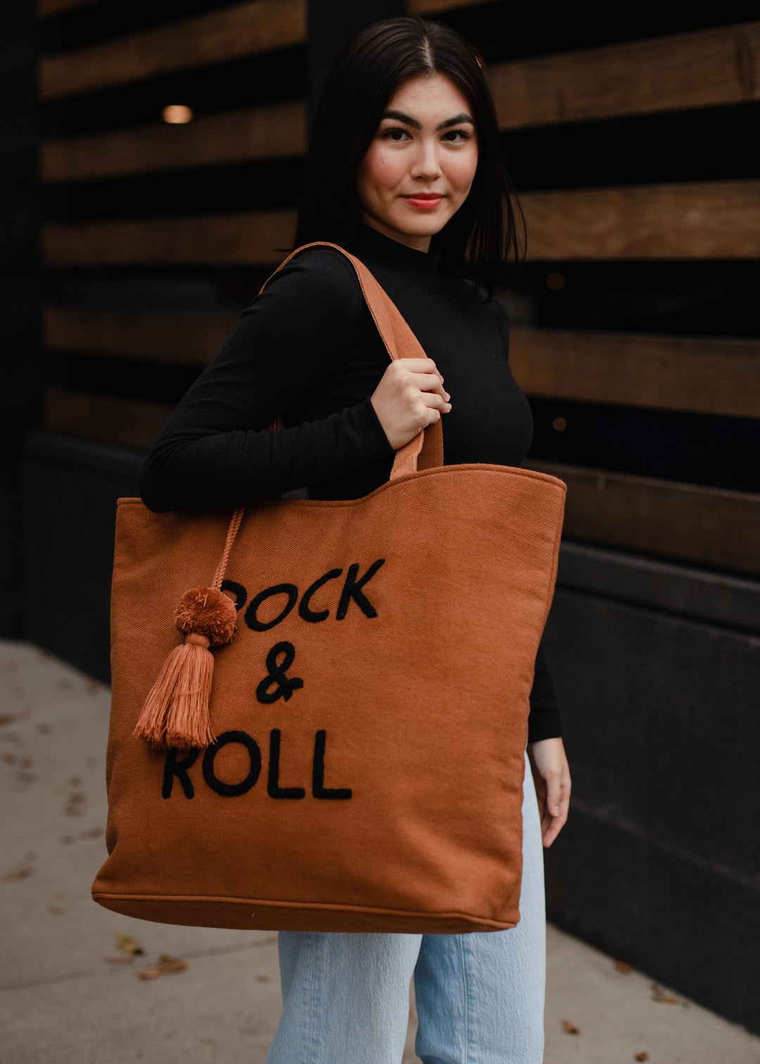 ROCK & ROLL TOTE - caramel or black