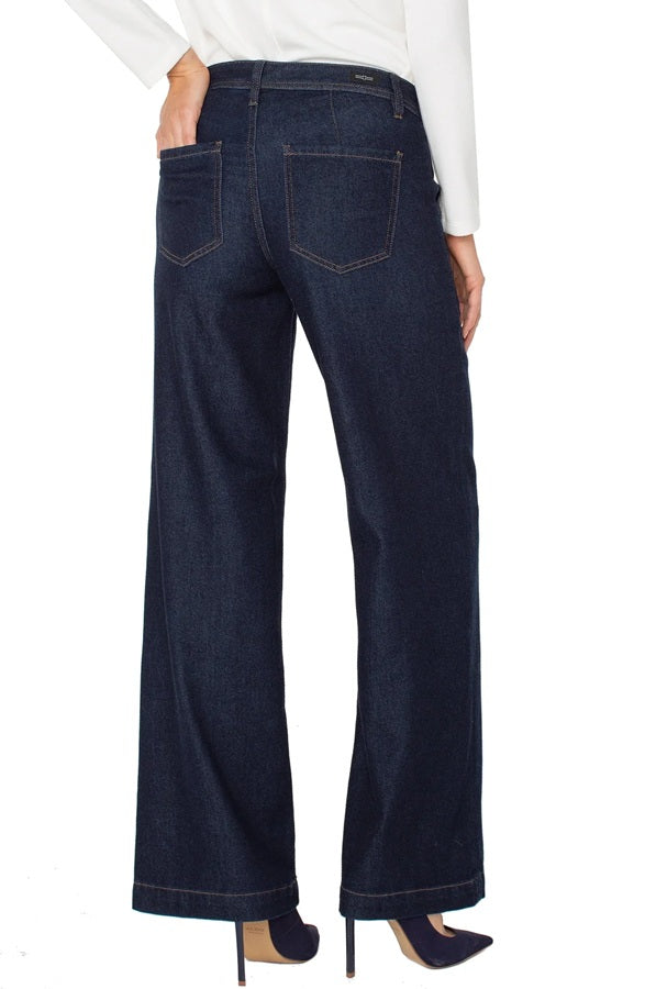 TROUSER WIDE LEG - indigo 32"