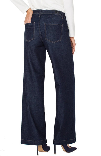 TROUSER WIDE LEG - indigo 32"