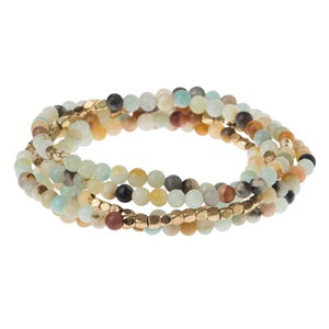 AMAZONITE STONE WRAP  - Stone of Courage