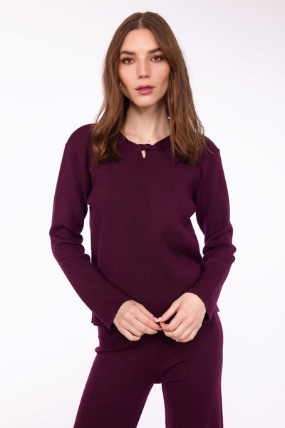 NEOLA SWEATER -black, bordeaux or light pink