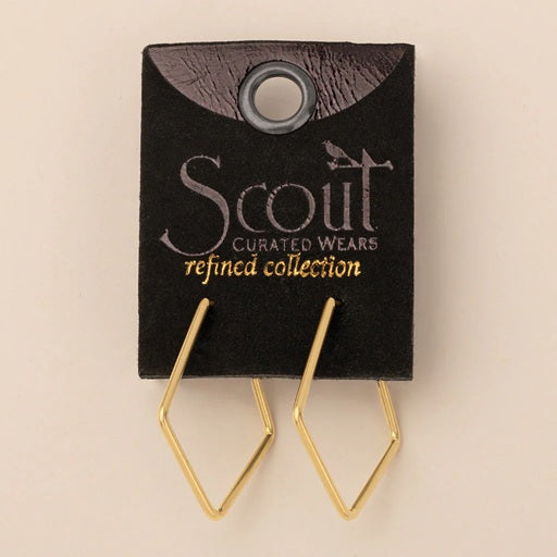 ORION DIAMOND HOOPS - gold vermeil