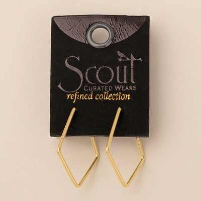 ORION DIAMOND HOOPS - gold vermeil