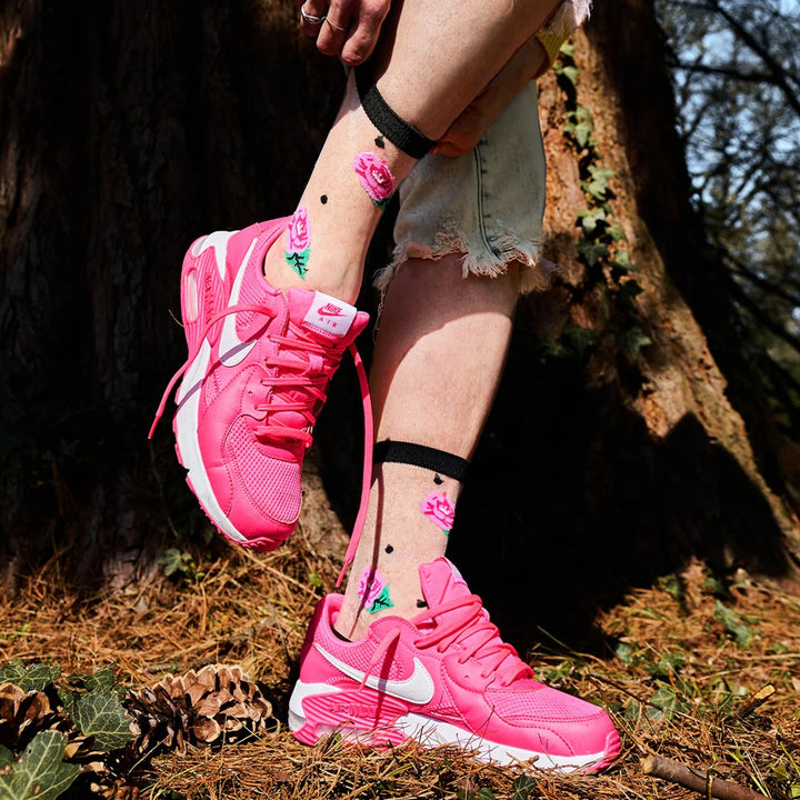 "WILL YOU ACCEPT THIS ROSE"  SHEER CREW SOCKS