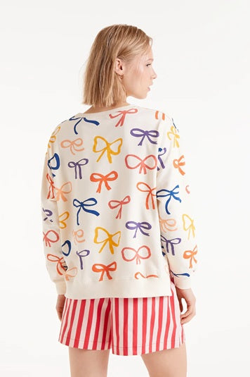 RIBBONED SWEATSHIRT