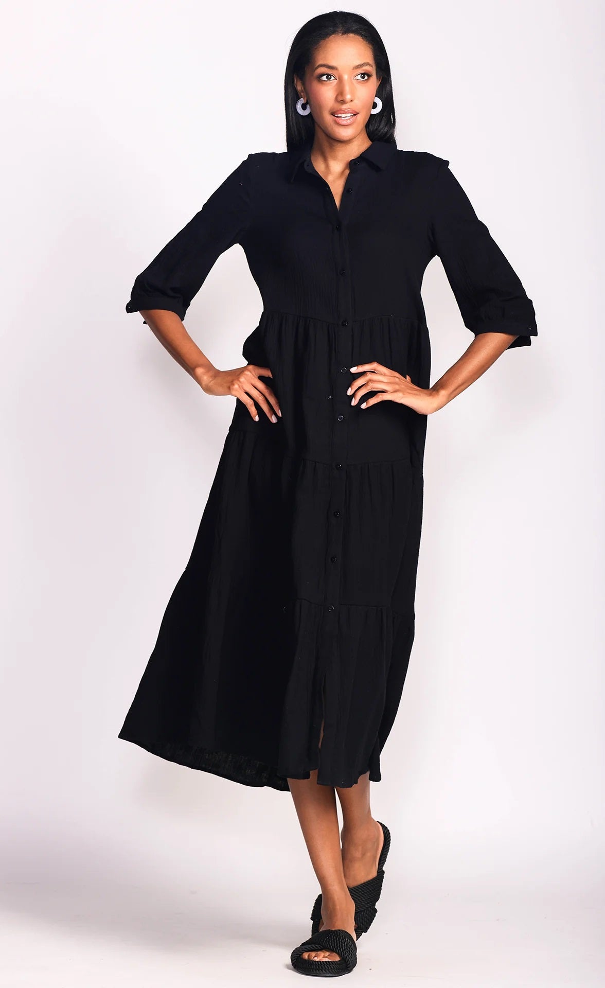 DELORIS DRESS - black or pink