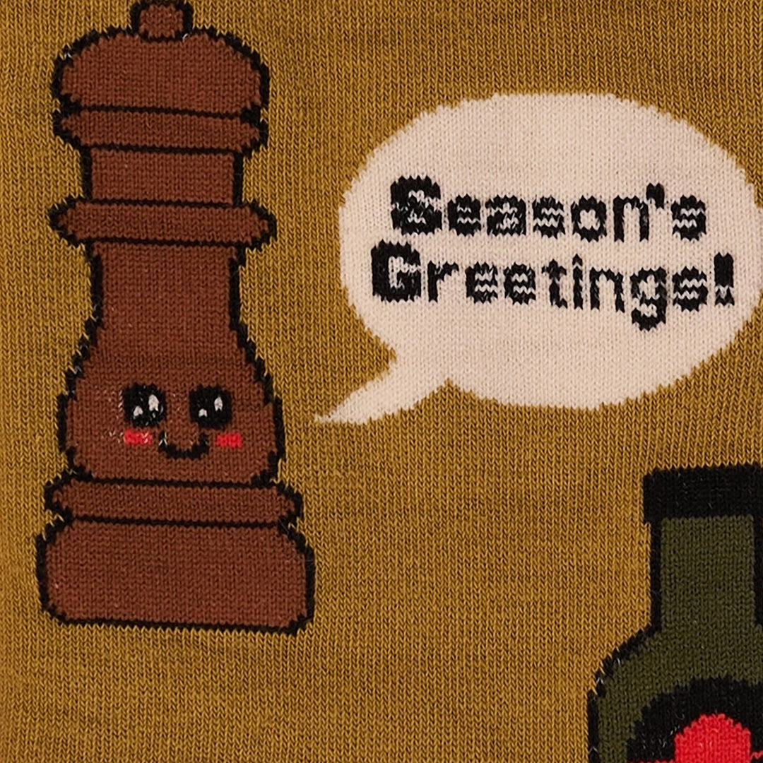 "SEASON'S GREETINGS!" KNEE HIGH SOCK