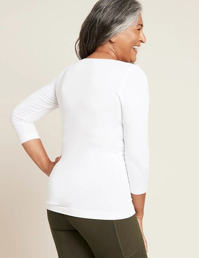 BOODY SCOOP NECK 3/4 SLEEVE TEE