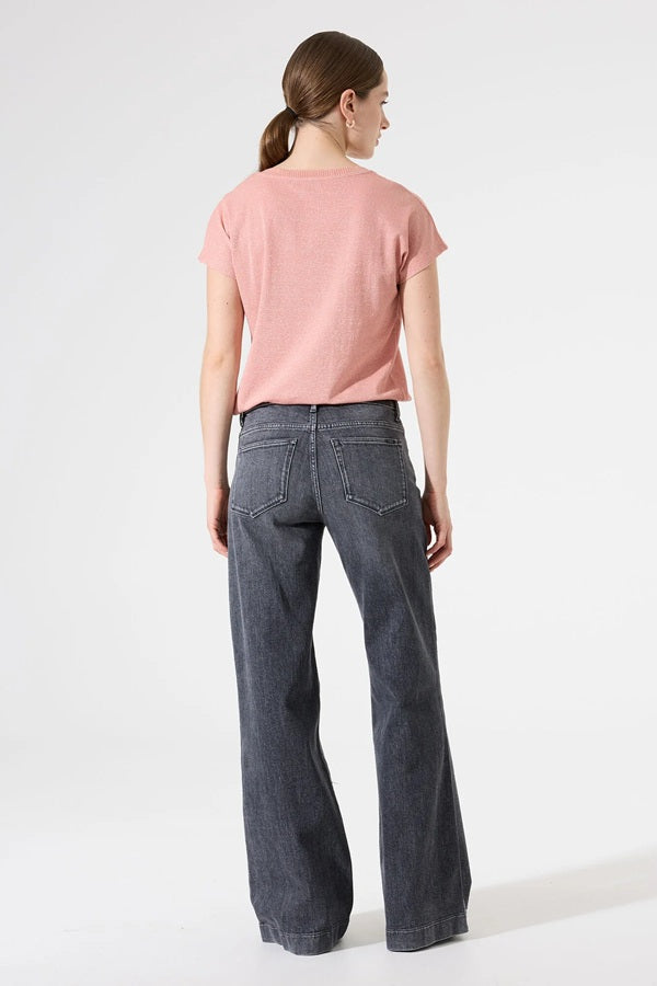 PIPER TEE - cornflower, black, desert rose or summer olive